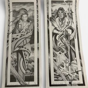 Calvin Cornish Signed Limited Edition Print Set of  2